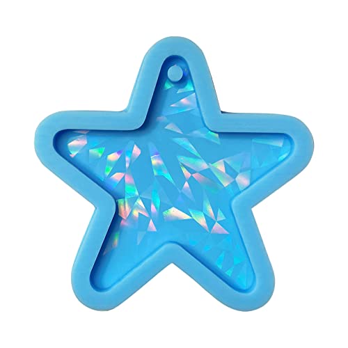 Holographischer Schlüsselbund Silikonformwagen Anhänger Charm Smile Star Epoxidharzguss Für Schmuck Schmuck Gussformen Für Harz Edelstein Silikon Haarnadel Holographischer Schlüsselbund Silikonformwagen Anhänger Charm Smile Star Epoxidharzguss Für Schmuck Schmuck Gussformen Für Harz Edelstein Silikon Haarnadel von YIZITU