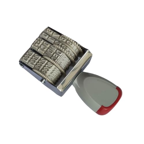Inking Date Stamp Numbering Stamp Office Stamp Multifunctional Number Stamp English/Spanish/French Dater Stamp Multifunctional Number Stamp Spanish/French Date Stamp English Inking Stamp von YIZITU