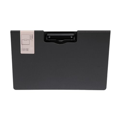 Klappbare Klemmbrettmappe in Standardgröße mit horizontalem vertikalem Metallclip, Datei-Organizer für Schule, Büro, 32 x 24 cm, professionelle Ordner für Papier von YIZITU