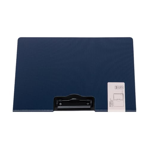 Klappbare Klemmbrettmappe in Standardgröße mit horizontalem vertikalem Metallclip, Datei-Organizer für Schule, Büro, 32 x 24 cm, professionelle Ordner für Papier von YIZITU