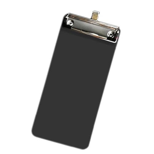 Kleines Klemmbrett, 10 x 22 cm, für Büro, Schule, Klassenzimmer, Café, Restaurant, Klemmbrett für Dokumente, Klemmbrett mit Haken zum Aufhängen, kompaktes Klemmbrett für Quittungen, Organisation von von YIZITU