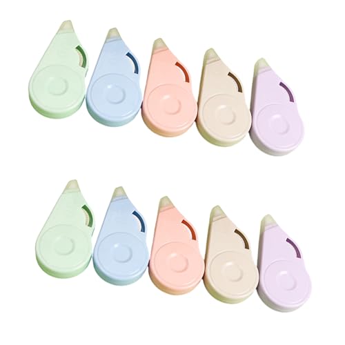 Korrekturband, 8 m x 5 mm, schnell trocknend, Korrekturband, insgesamt 80 m, für Schreiben, Tagebücher, Notizen, Klassenzimmer, Notizen, Korrekturband, 10 Stück Korrekturband, 8 m x 5 mm, schnell trocknend, Korrekturband, insgesamt 80 m, für Schreiben, Tagebücher, Notizen, Klassenzimmer, Notizen, Korrekturband, 10 Stück von YIZITU