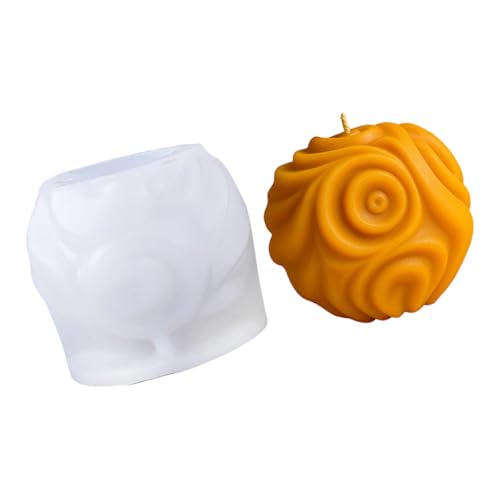 Mehrzweck-Silikonformen, kugelförmig, gestreift, für Epoxidharz, Seife, Hochzeit, Heimdekoration, Kugelform Mehrzweck-Silikonformen, kugelförmig, gestreift, für Epoxidharz, Seife, Hochzeit, Heimdekoration, Kugelform von YIZITU