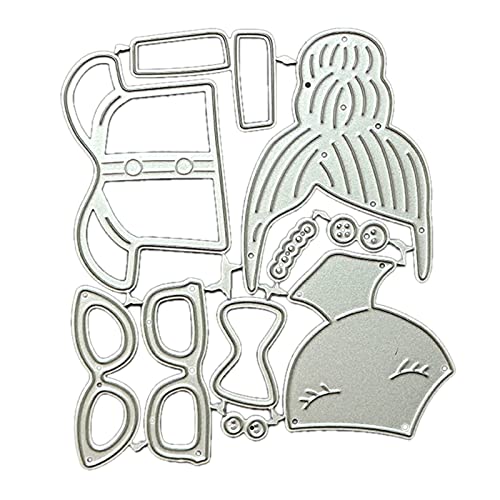 Metall-Stanzformen für Mädchen, Scrapbooking, Schablone, Kartenprägung, Fotoalbum, Vorlage, Dekoration, Basteln, Scrapbooking, Stanzformen von YIZITU