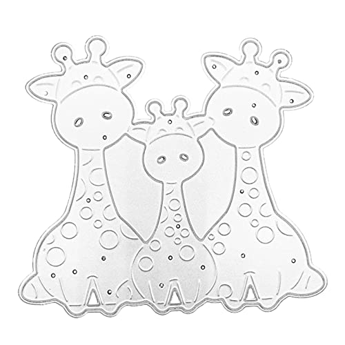 Metall-Stanzformen mit Tier-Giraffen-Motiv, handgefertigt, Schablone, Prägemuster für Kinder und Erwachsene von YIZITU