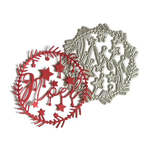 Metall-Stanzschablone, Weihnachtsstern, Schablone, Scrapbooking, Album, Papier, Metall-Stanzformen für Kartenherstellung von YIZITU