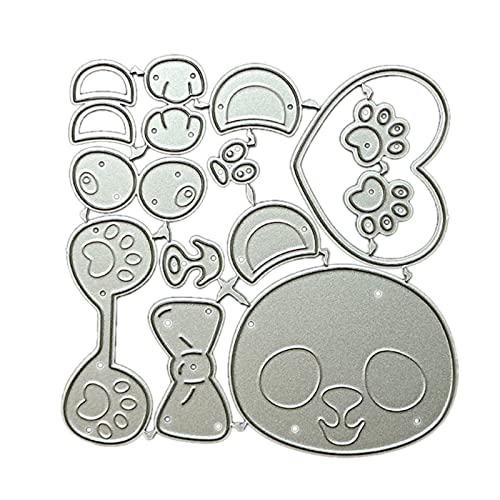 Metall-Stanzschablone mit Bärenmotiv, für Scrapbooking, Kartenprägung, Fotoalbum, Vorlage, Dekoration, Metall-Stanzformen für Scrapbooking von YIZITU