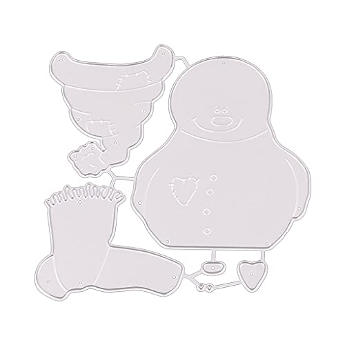Metall-Stanzschablone mit Weihnachtsschneemann, für Scrapbooking, Alben, Papierkarten, Präge, Dekoration, Scrapbooking, Stanzformen von YIZITU