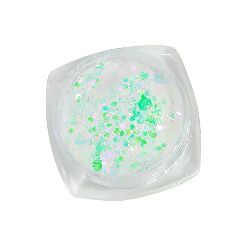 Nägel Pailletten Glitzer Dekorationen Funkle Flocken Gel Charms Maniküre Paillette Nägel Kunstdekorationen Nagelzubehör Nagel Add On Art Pulver von YIZITU
