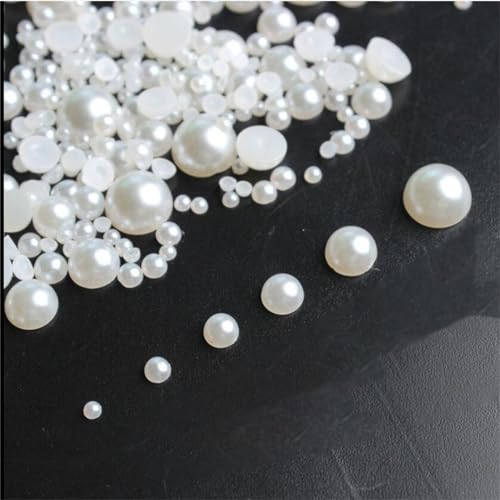 Nagelkunst-Perlen in verschiedenen Größen, 3D-Nagelperlen, Strasssteine, Dekoration, DIY-Werkzeug, Beauty-Maniküre-Zubehör für Damen, Nageldekorationen, 1000 Stück von YIZITU