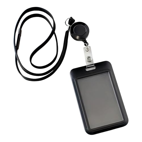 Neck Lanyard Mit Kartenhalter Einsenker ABS Abzeichenhalter Mit Schnellen Schiebetkartenschutzwässerungskarten Fall Sicherheitsausweishalter Für Mitarbeiter von YIZITU