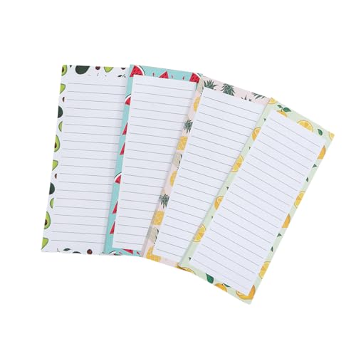 Notizblöcke, Papier, Kühlschrank-Organizer, Listen, Notizblock mit Obst-Design, für Zuhause, Küche, 4-teilig Notizblöcke, Papier, Kühlschrank-Organizer, Listen, Notizblock mit Obst-Design, für Zuhause, Küche, 4-teilig von YIZITU