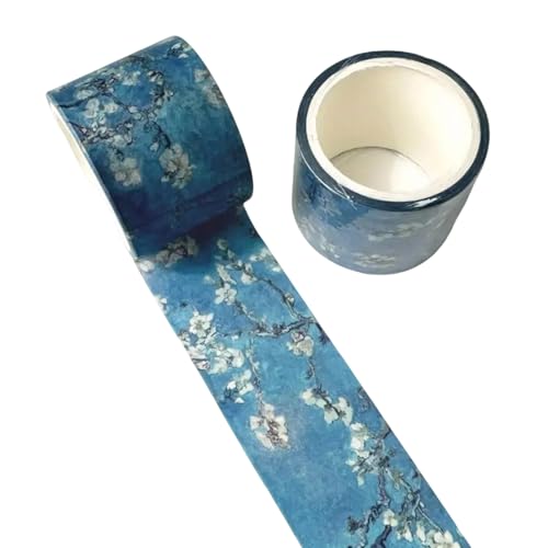 Ölgemälde-Muster-Klebeband für Kunst, Handwerk, 30 mm breit, Scrapbooking-Klebeband, ästhetisches Abdeckband für Tagebuch, Album, Verpackung, dekoratives Abdeckband Ölgemälde-Muster-Klebeband für Kunst, Handwerk, 30 mm breit, Scrapbooking-Klebeband, ästhetisches Abdeckband für Tagebuch, Album, Verpackung, dekoratives Abdeckband von YIZITU