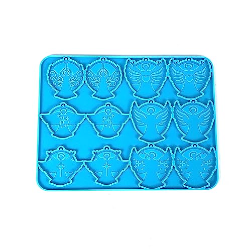Ohrring-Silikonformen, Epoxidharz, Anhänger, Schmuck, Schlüsselanhänger, Werkzeug, antihaftbeschichtet, Epoxidharz, rechteckig, Schlüsselanhänger, Schmuck für Anfänger, einzigartig von YIZITU