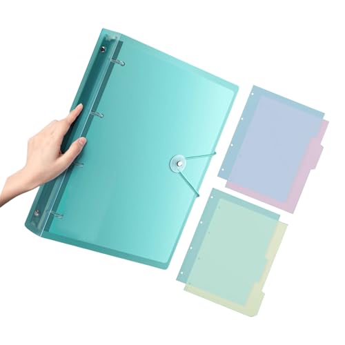 Ordner mit 4 Ringen, 32 x 24 cm, Dokumenten-Organizer für 220 Blatt für Dokumente, Präsentation, Organisation, Mehrzweckordner von YIZITU
