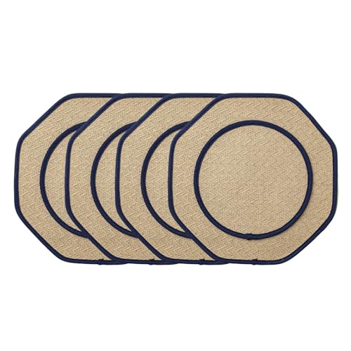 Packung Von 4 Vintaged Tischplacemat Naturalfaser Wärme Tischmatten Für Die Küchendekoration Space Dining Essential Packung Von 4 Vintaged Tischplacemat Naturalfaser Wärme Tischmatten Für Die Küchendekoration Space Dining Essential von YIZITU