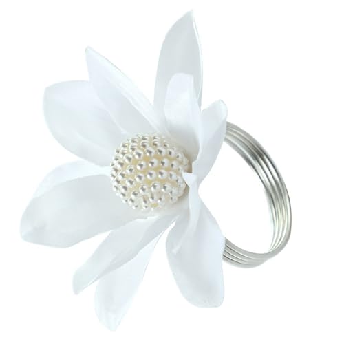 Perlen Dekorierte Tulle Lotuses Eleganter Tisch Für Und Formelle Event Legierung Konstruktion Eleganter Blumen Serviette Clip von YIZITU