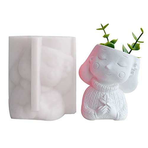 Pflanzerformen Für Epoxidharzgussform Formen Handwerkswerkzeug Silikonguss Stifthalter Vase Mädchen Schimmelpilze Harzform Silikon Making Kit Maker von YIZITU