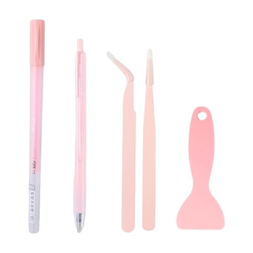 Professionelles Bastelwerkzeug mit Klebstoff-Applikator, Keramikspitzenschneider, Spatel und Pinzette, Scrapbooking, Bastelwerkzeug, Keramikmarker und Pinzette für Miniaturkunst, 4 Stück Professionelles Bastelwerkzeug mit Klebstoff-Applikator, Keramikspitzenschneider, Spatel und Pinzette, Scrapbooking, Bastelwerkzeug, Keramikmarker und Pinzette für Miniaturkunst, 4 Stück von YIZITU
