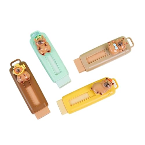 Radiergummi, einziehbar, nachfüllbar, für Kinder, Studenten, Schule, Studenten, 4 Stück Radiergummi, einziehbar, nachfüllbar, für Kinder, Studenten, Schule, Studenten, 4 Stück von YIZITU