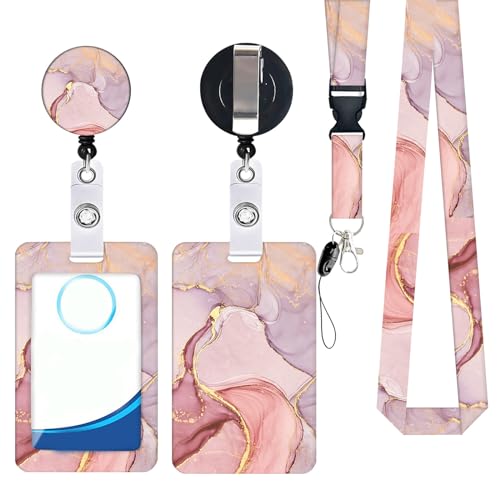 Retractable Badge Holder Rollen Mit Namenskartenhalter Abzeichenhalter Rollen Clip Und Lanyard Set Für Studentische Krankenschwester Einfach Zu Reinigen von YIZITU