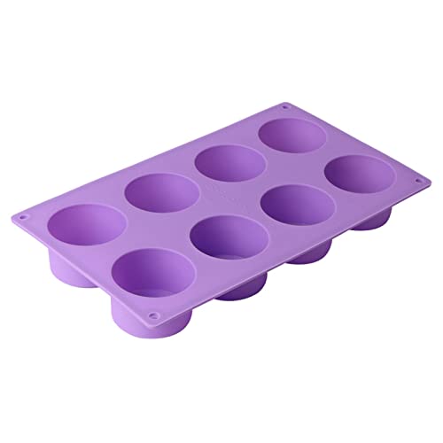 Runde Schokoladeneisform aus Silikon mit 8 Zellen für Kuchen, Dekoration, Backwerkzeug für Fondant, Schokolade, Süßigkeiten Runde Schokoladeneisform aus Silikon mit 8 Zellen für Kuchen, Dekoration, Backwerkzeug für Fondant, Schokolade, Süßigkeiten von YIZITU