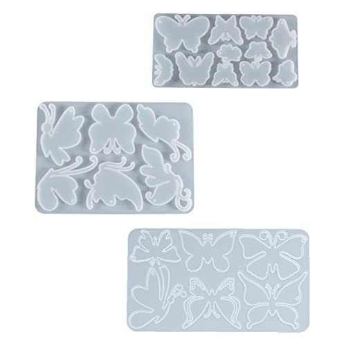 Schmetterlingsharz-Formen, Tierform, Anhänger, Epoxid-Silikonformen, Halskette, Brosche, Schmuckherstellung, Schmetterlingsanhänger, Silikonformen, Tierform, Schmuck, Epoxidharz, Formen, Brosche von YIZITU