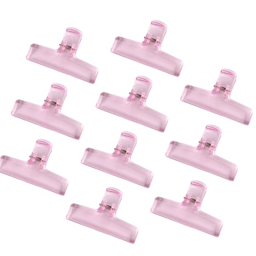 Set mit 10 transparenten Acryl-Büroklammern, Aktenklammern, Büroklammern für Bastelarbeiten, Zeichenbrett, Lebensmittelbeutel, Fotodatei-Organisation, Aktenbefestigungs-Clips Set mit 10 transparenten Acryl-Büroklammern, Aktenklammern, Büroklammern für Bastelarbeiten, Zeichenbrett, Lebensmittelbeutel, Fotodatei-Organisation, Aktenbefestigungs-Clips von YIZITU