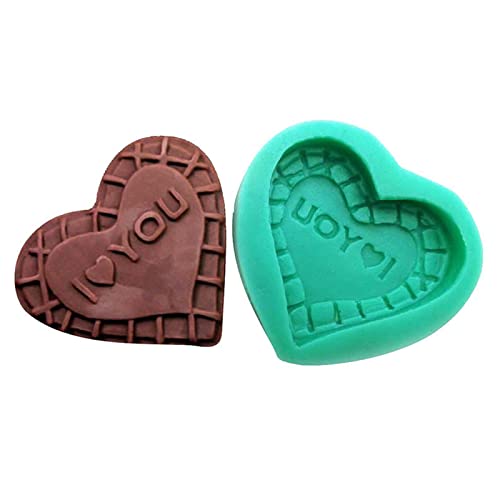 Silikonformen mit Rosenherz, Lippe, für Seife, Fondant, Gelee, Süßigkeiten, Schokolade, Kekse, Kuchen, Backen von YIZITU