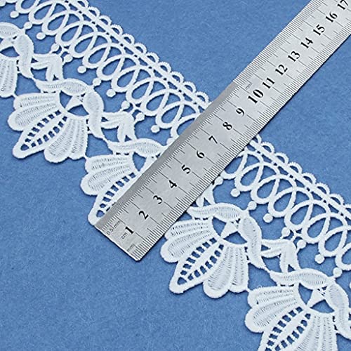 Spitzenausstattung Einseitiger Breiter Polyester & Baumwoll Wasserlösliche Stickerei Spitze Weiß Hohle Kleidungsvorhangzubehör Für Nähen Spitzenausstattung Einseitiger Breiter Polyester & Baumwoll Wasserlösliche Stickerei Spitze Weiß Hohle Kleidungsvorhangzubehör Für Nähen von YIZITU