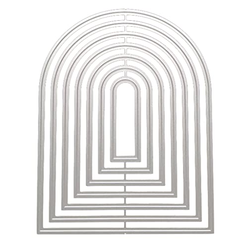Stanzformen aus Metall, geometrische Stanzformen, Schablone, Scrapbooking, Kartenherstellung, Dekoration, Metall-Stanzformen zum Basteln von YIZITU