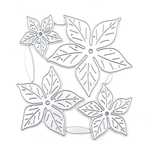 Stanzschablonen aus Metall, Blumen-Serie, Prägung, Skript, Schablonen, ästhetisch, dekorativ, Hochzeitseinladung, Papierschablonen, Ohrring-Stanzformen für Kunstleder von YIZITU