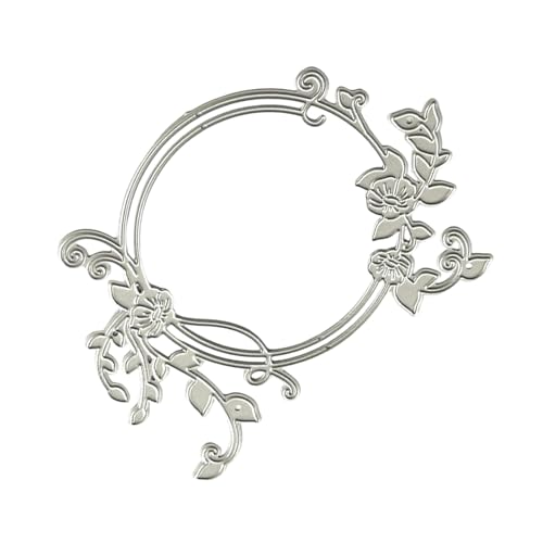 Stanzschablonen für Blumenkranz, Karbonstahl, dekorative Prägepapier-Stanzform für Kartenherstellung, Scrapbooking, Papierhandwerk, robuste Stanzschablonen Stanzschablonen für Blumenkranz, Karbonstahl, dekorative Prägepapier-Stanzform für Kartenherstellung, Scrapbooking, Papierhandwerk, robuste Stanzschablonen von YIZITU