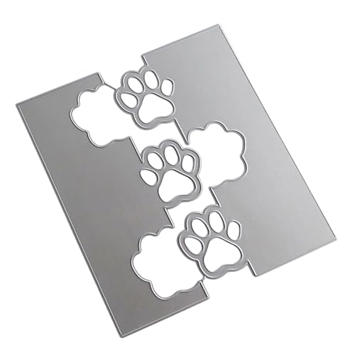 Stanzschablonen mit Tierpfotenabdruck, Prägeschablonen, Metall-Stanzformen für Scrapbooking, Kartenherstellung, Dekoration von YIZITU