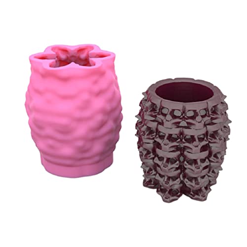 Totenkopf-Stifthalter, Blumentopf-Form, europäische klassische Charaktere, Duftform, Heimdekoration, Stifthalter, Formen für Epoxidharz von YIZITU