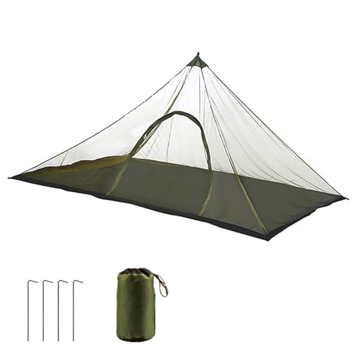 Tragbarer dreieckiger Camping-Mückenvorhang mit Netzstoff an der Unterseite, für Wandern, Rucksackreisen, Reisen, freundliches Netz Tragbarer dreieckiger Camping-Mückenvorhang mit Netzstoff an der Unterseite, für Wandern, Rucksackreisen, Reisen, freundliches Netz von YIZITU