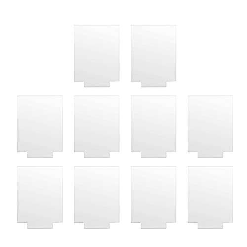 Transparentes Acrylschild, 10 Stück, transparente Platten, Sitzkarten, Platzierung für Hochzeitstischnummern, Schilder von YIZITU