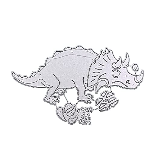 Triceratops Stanzform aus Karbonstahl, transparent, für Papierkarten und Bastelarbeiten, Stahlformen von YIZITU