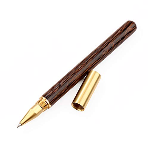 Vintage-Kugelschreiber, Gelschreiber, 0,5 mm Spitze, Holz, Metall, glattes Schreiben für Schule, Büro, Zuhause, Arbeit, Studium, blaue Kugelschreiber Vintage-Kugelschreiber, Gelschreiber, 0,5 mm Spitze, Holz, Metall, glattes Schreiben für Schule, Büro, Zuhause, Arbeit, Studium, blaue Kugelschreiber von YIZITU