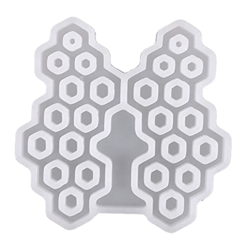 Wabenform Ohrringe UV Epoxidharz Form Handgefertigt Halskette Schlüsselbund Ohrhörer Dangler Anhänger Silikonform Formen Für Harzguss von YIZITU