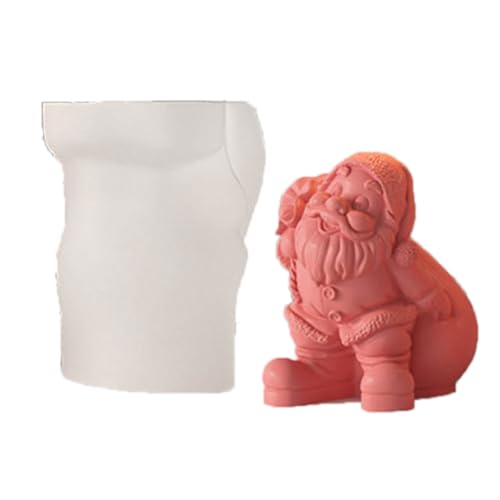 Weihnachtsform, 3D-Weihnachtsmann, antihaftbeschichtet, leicht zu entformen, für Seife, Gips, Ornament, Heimdekoration, Silikonformen zur Herstellung von Silikonformen für Harz Weihnachtsform, 3D-Weihnachtsmann, antihaftbeschichtet, leicht zu entformen, für Seife, Gips, Ornament, Heimdekoration, Silikonformen zur Herstellung von Silikonformen für Harz von YIZITU