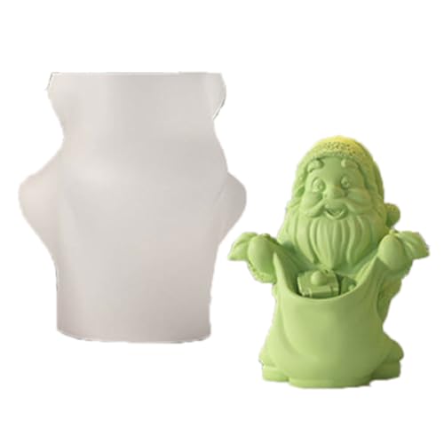 Weihnachtsform, 3D-Weihnachtsmann, antihaftbeschichtet, leicht zu entformen, für Seife, Gips, Ornament, Heimdekoration, Silikonformen zur Herstellung von Silikonformen für Harz Weihnachtsform, 3D-Weihnachtsmann, antihaftbeschichtet, leicht zu entformen, für Seife, Gips, Ornament, Heimdekoration, Silikonformen zur Herstellung von Silikonformen für Harz von YIZITU