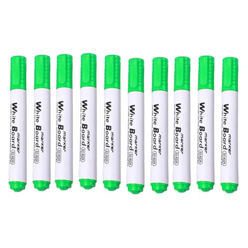 Whiteboard-Marker auf Wasserbasis, schnell trocknend, 1,2 mm, löschbar, Marker für Büro, Whiteboard, Kalender, Kühlschrank, schnell trocknend, 10 Stück von YIZITU