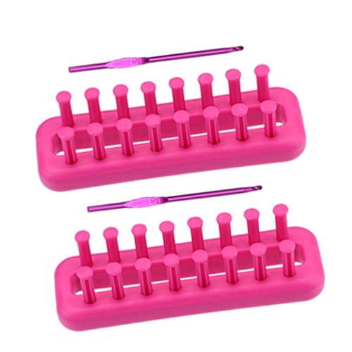 YIZITU 1 Oder 2 Set Strickrahmen Multifunktional Gestrickte Abgelegene Runde Rechteckige Strickplatte Für Hutschals Rund Rechteckig Gestrickt Für Schals Deckenhut Design von YIZITU