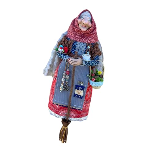 YIZITU 16 cm handgefertigte Küchenhexenpuppe, bezaubernd, viel Glück, Kochpuppe, einzigartige Geschenke, Kochpuppen, Küche, hängende Dekoration von YIZITU