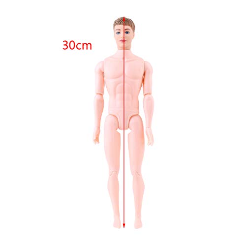 YIZITU 30 cm 12 Bewegliche Gelenke Für Puppenkörper Für Boy Mann Mann Freund Prinz Nackt Puppen Spielzeug Jointed von YIZITU
