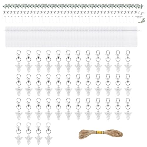 YIZITU 40 Stück Schlüsselanhänger für Beerdigung, Andenken, Trauergeschenk, Partyzubehör, Gedenkdienst, Gast, mit Engel-Design YIZITU 40 Stück Schlüsselanhänger für Beerdigung, Andenken, Trauergeschenk, Partyzubehör, Gedenkdienst, Gast, mit Engel-Design von YIZITU