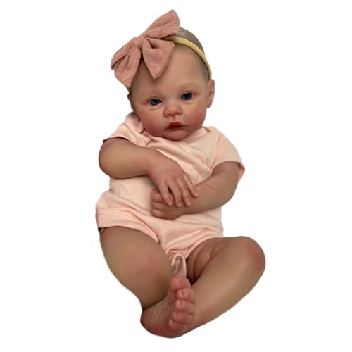 YIZITU 48,3 cm große Puppe, realistisches Silikon, Ganzkörper, weiße Haut, Jungenpuppe für Kinder mit Kleidung YIZITU 48,3 cm große Puppe, realistisches Silikon, Ganzkörper, weiße Haut, Jungenpuppe für Kinder mit Kleidung von YIZITU
