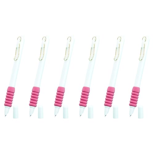 YIZITU 6 x einziehbarer Füllfederhalter, 0,38 mm, feine Spitze, zum Nachfüllen von Kinder-Füllfederhalter mit Konverter, ergonomischer Stift, 6 Stück von YIZITU