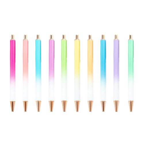 YIZITU 7/8/10 Stück Metall-Kugelschreiber Büro Signierstift einziehbarer Kugelschreiber nachfüllbar Schreiben reibungslos Business Pen YIZITU 7/8/10 Stück Metall-Kugelschreiber Büro Signierstift einziehbarer Kugelschreiber nachfüllbar Schreiben reibungslos Business Pen von YIZITU